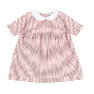 Capri SHORT SLEEVES COLLARED GINGHAM DRESS